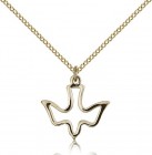 Holy Spirit Medal, Gold Filled