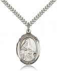 St. Veronica Medal, Sterling Silver, Large