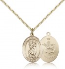 St. Christopher Army Medal, Gold Filled, Medium