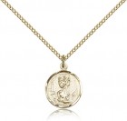 St. Christopher Medal, Gold Filled