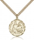 St. Raphael Medal, Gold Filled