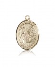 St. Fiacre Medal, 14 Karat Gold, Large
