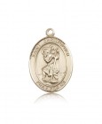 St. Christopher Medal, 14 Karat Gold, Large