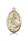 Our Lady of Mount Carmel Medal, 14 Karat Gold