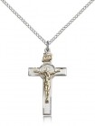 St. Benedict Crucifix Pendant, Two-Tone