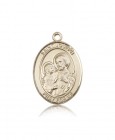 St. Joseph Medal, 14 Karat Gold, Large