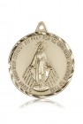 Miraculous Medal, 14 Karat Gold
