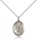 St. Fiacre Medal, Sterling Silver, Medium