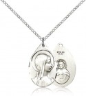 Sorrowful Mother Medal, Sterling Silver