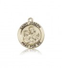 St. Joseph Medal, 14 Karat Gold