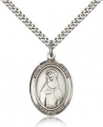St. Hildegard Von Bingen Medal, Sterling Silver, Large
