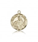 St. Camillus of Lellis Medal, 14 Karat Gold