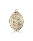 St. Raphael the Archangel Medal, 14 Karat Gold, Large