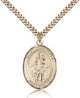 St. Cornelius Medal, Gold Filled, Large