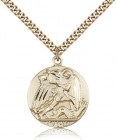 St. Michael the Archangel Medal, Gold Filled