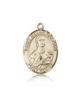 St. Gemma Galgani Medal, 14 Karat Gold, Large