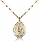 St. Florian Medal, Gold Filled, Medium