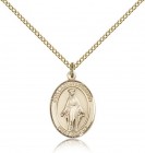 Our Lady of Lebanon Medal, Gold Filled, Medium