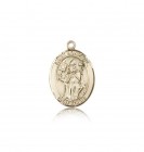 St. Boniface Medal, 14 Karat Gold, Medium