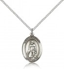 St. Peregrine Laziosi Medal, Sterling Silver, Medium