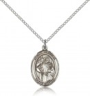 St. Ursula Medal, Sterling Silver, Medium
