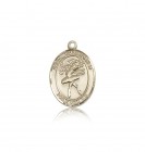 St Christopher Dance Medal, Sterling Silver, Medium