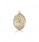 Our Lady of La Vang Medal, 14 Karat Gold, Medium