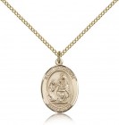 St. Catherine of Siena Medal, Gold Filled, Medium