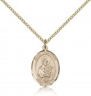 St. Christian Demosthenes Medal, Gold Filled, Medium