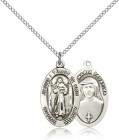 Divine Mercy Medal, Sterling Silver