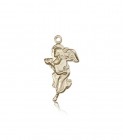 Guardian Angel Medal, 14 Karat Gold