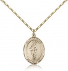 St. Gregory the Great Medal, Gold Filled, Medium