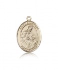 St. Ambrose Medal, 14 Karat Gold, Large