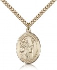 St. Augustine Medal, Gold Filled, Large
