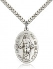 Our Father Medal, Sterling Silver