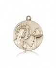 Our Lady Star of the Sea Medal, 14 Karat Gold