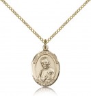 St. John Neumann Medal, Gold Filled, Medium
