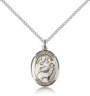 St. Jason Medal, Sterling Silver, Medium