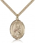 St. Matilda Medal, Gold Filled, Large