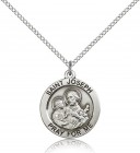 St. Joseph Medal, Sterling Silver