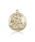 St. Michael the Archangel Medal, 14 Karat Gold