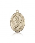 St. Martin De Porres Medal, 14 Karat Gold, Large