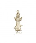 St. Francis Medal, 14 Karat Gold