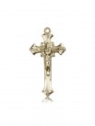 Crucifix Pendant, 14 Karat Gold
