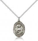 St. Catherine Laboure Medal, Sterling Silver, Medium