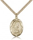 St. Pio of Pietrelcina Medal, Gold Filled