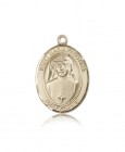 St. Maria Faustina Medal, 14 Karat Gold, Large