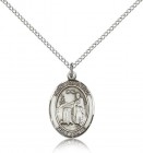 St. Valentine of Rome Medal, Sterling Silver, Medium