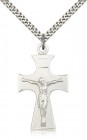 Celtic Crucifix Pendant, Sterling Silver