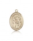St. Felicity Medal, 14 Karat Gold, Large